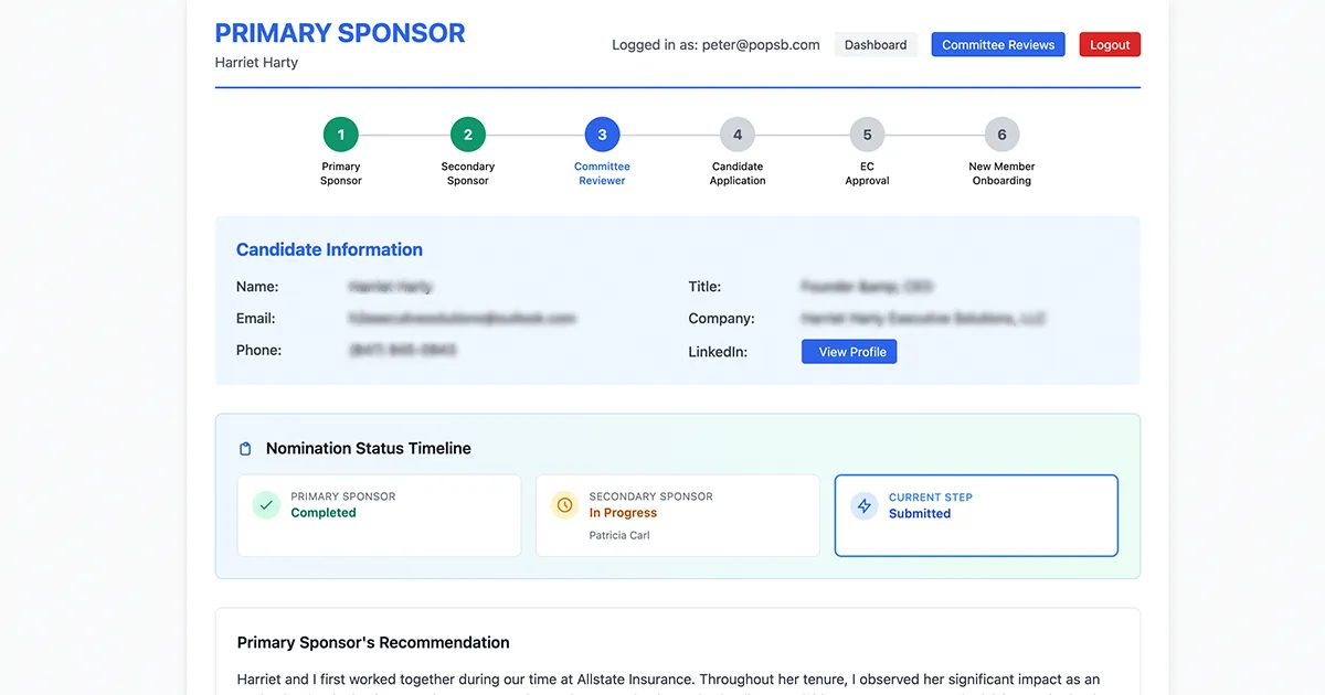 IWF Portal Dashboard
